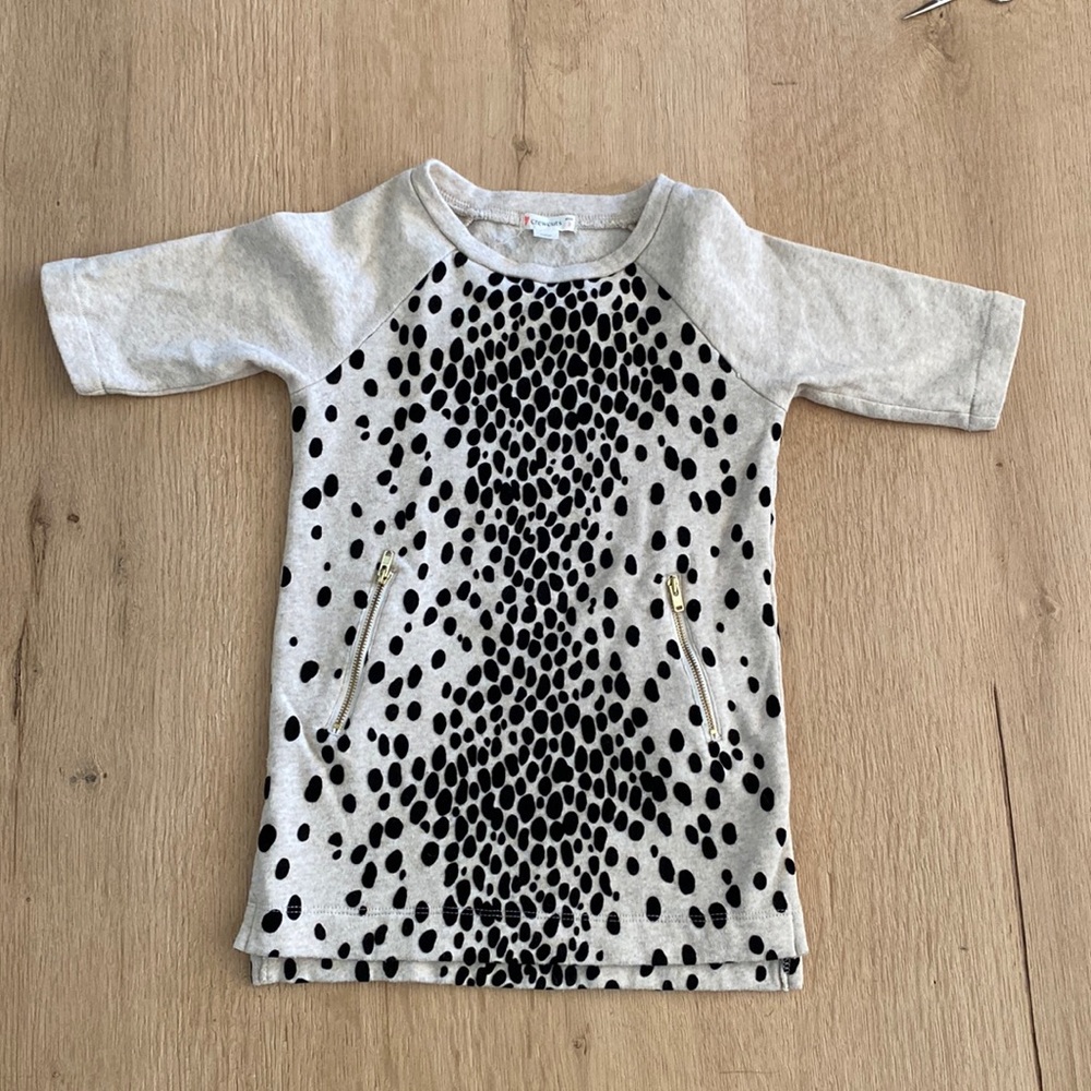 Crewcuts Girls Dalmatian print dress size 3 GUC